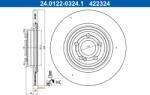 ATE Brzdový kotúč ATE 24.0122-0324.1 (24.0122-0324.1)