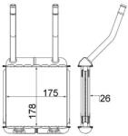 MAHLE Výmenník tepla vnútorného kúrenia MAHLE AH 140 000S (AH 140 000S)