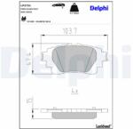 DELPHI Sada brzdových platničiek kotúčovej brzdy DELPHI LP3731 (LP3731)