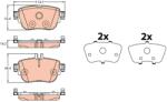 TRW Sada brzdových platničiek kotúčovej brzdy TRW GDB2155 (GDB2155)
