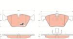 TRW Sada brzdových platničiek kotúčovej brzdy TRW GDB1559 (GDB1559)