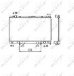 NRF Chladič motora NRF 53468 (53468)