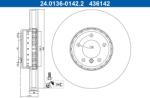 ATE Brzdový kotúč ATE 24.0136-0142.2 (24.0136-0142.2)