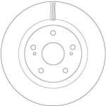 TRW Brzdový kotúč TRW DF6576 (DF6576)