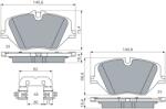 Bosch Sada brzdových platničiek kotúčovej brzdy BOSCH 0 986 460 279 (0 986 460 279)