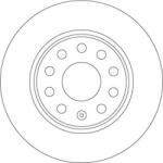 TRW Brzdový kotúč TRW DF6952 (DF6952)