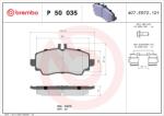 BREMBO Sada brzdových platničiek kotúčovej brzdy BREMBO P 50 035 (P 50 035)