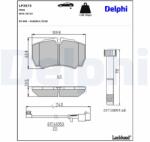 DELPHI Klocki Hamulcowe Tyl (lp3573)