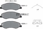 TEXTAR Sada brzdových platničiek kotúčovej brzdy TEXTAR 2282601 (2282601)