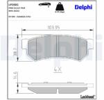 DELPHI Klocki Ham. Tyl Chevrolet Lacetti (lp2502)