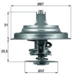 MAHLE Termostat chladenia MAHLE TX 25 71D (TX 25 71D)