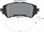 TEXTAR Sada brzdových platničiek kotúčovej brzdy TEXTAR 2582301 (2582301)