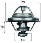 MAHLE Termostat chladenia MAHLE TX 24 80D (TX 24 80D)