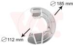 VAN WEZEL Ochranný plech proti rozstreku, Brzdový kotúč VAN WEZEL 5930372 (5930372)