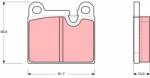 TRW Sada brzdových platničiek kotúčovej brzdy TRW GDB919 (GDB919)