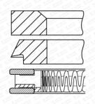 Goetze Engine Sada piestnych krúżkov GOETZE ENGINE 08-785000-00 (08-785000-00)
