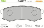 VALEO Sada brzdových platničiek kotúčovej brzdy VALEO 301777 (301777)