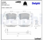 DELPHI Sada brzdových platničiek kotúčovej brzdy DELPHI LP3681 (LP3681)