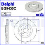 DELPHI Brzdový kotúč DELPHI BG9430C (BG9430C)
