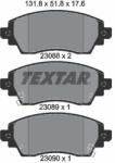 TEXTAR Sada brzdových platničiek kotúčovej brzdy TEXTAR 2308801 (2308801)
