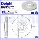 DELPHI Brzdový kotúč DELPHI BG9387C (BG9387C)