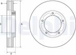 DELPHI Brzdový kotúč DELPHI BG9139 (BG9139)