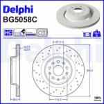 DELPHI Brzdový kotúč DELPHI BG5058C (BG5058C)
