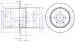 DELPHI Tarcza Ham. Bmw E30 (bg2202)