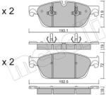 METELLI Sada brzdových platničiek kotúčovej brzdy METELLI 22-0967-0 (22-0967-0)