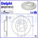 DELPHI Brzdový kotúč DELPHI BG5191C (BG5191C)