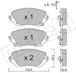 METELLI Sada brzdových platničiek kotúčovej brzdy METELLI 22-1325-0 (22-1325-0)