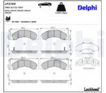 DELPHI Sada brzdových platničiek kotúčovej brzdy DELPHI LP2769 (LP2769)