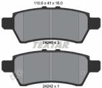 TEXTAR Sada brzdových platničiek kotúčovej brzdy TEXTAR 2424001 (2424001)