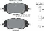 TEXTAR Sada brzdových platničiek kotúčovej brzdy TEXTAR 2662001 (2662001)