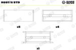 GLYCO Ložisko kľukového hriadeľa GLYCO H097/5 STD (H097/5 STD)