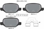TEXTAR Sada brzdových platničiek kotúčovej brzdy TEXTAR 2541101 (2541101)