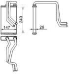 MAHLE Výmenník tepla vnútorného kúrenia MAHLE AH 271 000S (AH 271 000S)