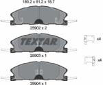 TEXTAR Sada brzdových platničiek kotúčovej brzdy TEXTAR 2590201 (2590201)