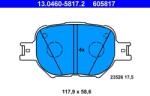 ATE Sada brzdových platničiek kotúčovej brzdy ATE 13.0460-5817.2 (13.0460-5817.2)