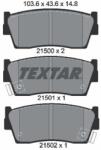 TEXTAR Sada brzdových platničiek kotúčovej brzdy TEXTAR 2150001 (2150001)