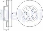 DELPHI Tarcza Ham. Peugeot 308 Ii 266mm 13- (bg4700c)