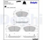 DELPHI Sada brzdových platničiek kotúčovej brzdy DELPHI LP3632 (LP3632)