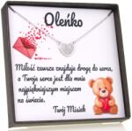 Infinity Ezüst nyaklánc Neki Valentin nap Dedikálás Ajándék