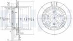 DELPHI Tarcza Ham. Bmw 5 E39 (bg3042)