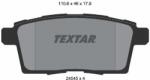 TEXTAR Sada brzdových platničiek kotúčovej brzdy TEXTAR 2454501 (2454501)