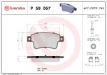 BREMBO Sada brzdových platničiek kotúčovej brzdy BREMBO P 59 057 (P 59 057)