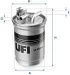 UFI Palivový filter UFI 24.451. 00 (24.451.00)