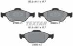 TEXTAR Sada brzdových platničiek kotúčovej brzdy TEXTAR 2402201 (2402201)