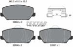 TEXTAR Sada brzdových platničiek kotúčovej brzdy TEXTAR 2285501 (2285501)