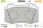VALEO Sada brzdových platničiek kotúčovej brzdy VALEO 302044 (302044)